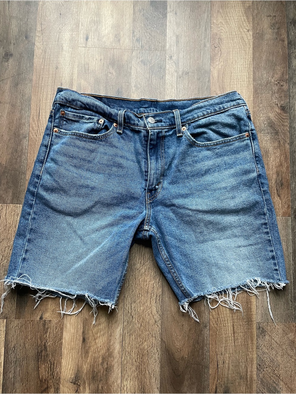 Levi’s 511 Cutoff Denim Shorts - Blue